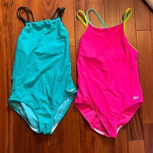 Kids two, one piece full coverage swimsuit - kids size 16